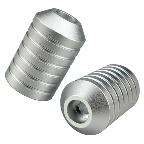Crash Bar Sliders CNC Decorative End Caps for Harley Touring Softail Dyna Sportster Models,Fit All 1.25" Front Flat Out & Highway Crash bar & Rear Saddlebag Guard (Silver) - color: Silver