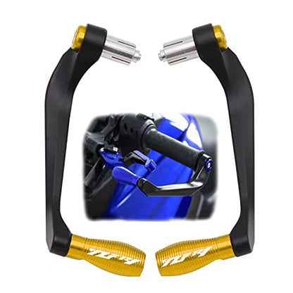 Lever Hand Guard for Y-AMAHA YZF-R1 YZFR1 2000-2023 2022 2021 2020 2019 Motorcycle Universal 7/8" 22mm Handlebar Grips Guard Brake Clutch Levers Handle Bar Guard Protector(Gold) - color: Gold
