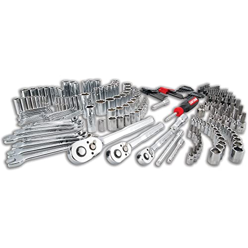 CRAFTSMAN Socket Set, 262-Piece Mechanic Tool Set, 1/4", 3/8", 1/2" Drive, SAE / Metric, (CMMT45307) - style: 262 Piece Set