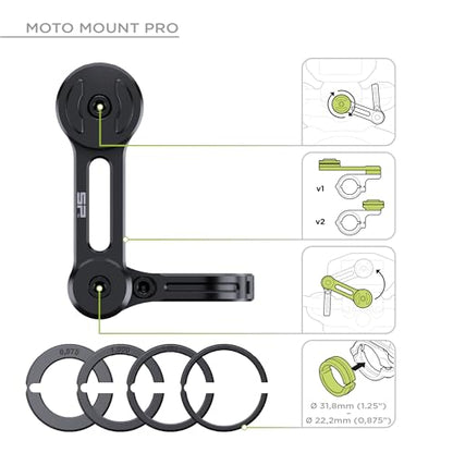 SP CONNECT Moto Bundle II AVM Xtreme | SPC+ |Compatible with iPhone 14/13 | Phone Mount for Motorcycle | Motorcycle Phone Holder | Handlebars - style: for iPhone 14/13