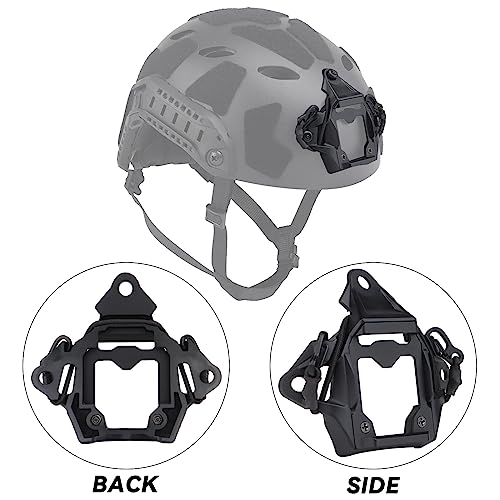 Tactical Helmet NVG Mount Shroud Steel Sports Camera Bracket Base for Fast Helmet - color: BK2