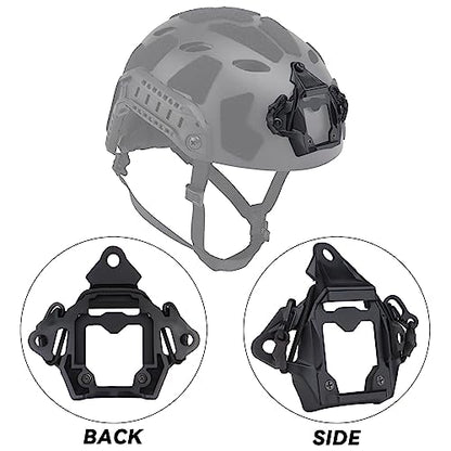 Tactical Helmet NVG Mount Shroud Steel Sports Camera Bracket Base for Fast Helmet - color: BK2