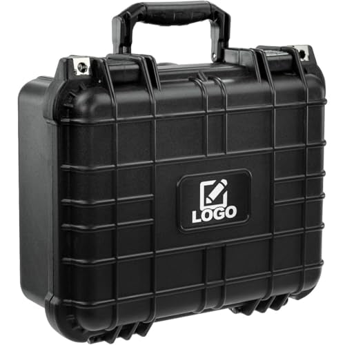 Eylar Protective Hard Camera Case Water & Shock Proof w/Foam TSA Approved 13.37 Inch 11.62 Inch 6 Inch Black (With Custom Logo Plate) - color: With Custom Logo Plate