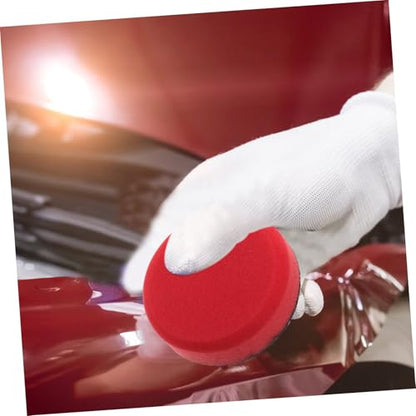 Ipetboom Car Polishing Sponge Pad for Waxing and Buffing Versatile Sponge Waxing Pads for Car and Motorcycle Flat Grinding Wheel Polishing Tool for Home Furniture and Automotive Use