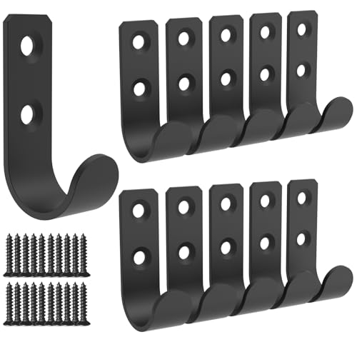 Hooks for Hanging Stainless Steel Heavy Duty Coat Hook Wall Hooks Robe Hanger Hooks Hanging Hat Key Holder for Towel and Bags Indoor Outdoor (U-Type, Normal) - size: 1.8x1, style: U-type