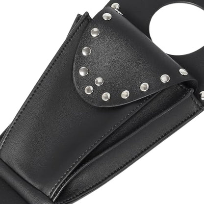 Motorcycle Leather Tank Chap Cover Panel Pad Bag For Harley Davidson 883 1200 XL Sportster, Black