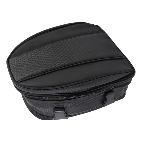 Qqmora Motorcycle Tail Carry Bag Helmet Storage Bag 7.5L to 10L Expandable Seat with Rain Cover for Most Motorcycles