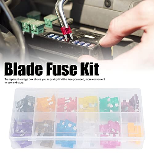 110PCS Kit Premium Automotive Assortment with Zinc Alloy Clips for Car Truck SUV Vehicle Electrical System Protection 2A to 40A