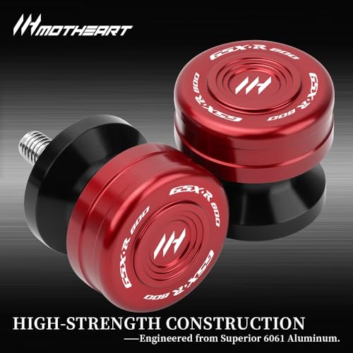 M8 Motorcycle Swingarm Sliders For GSX-R600 1992-2026 GSX-R 600Z 2022-2026 Swingarm Spools CNC Aluminum Heavy-Duty gsx-r 600 600z Accessories (Red) - color: Red