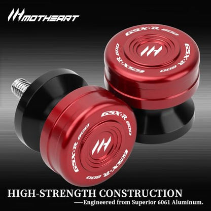 M8 Motorcycle Swingarm Sliders For GSX-R600 1992-2026 GSX-R 600Z 2022-2026 Swingarm Spools CNC Aluminum Heavy-Duty gsx-r 600 600z Accessories (Red) - color: Red