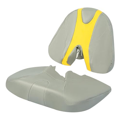 ECOTRIC Custom New Seat Covers Compatible with 2003-2006 Sea-Doo Sportster 4 Tec - color: Yellow and Gray