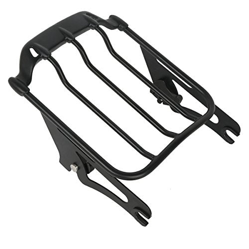 TCT-MOTORPARTS Black Detachable Upright Sissy Bar Passenger Backrest W/Pad Luggage Rack Docking Kits Fit for Harley Street Glide Road King 2009-2013 - color: Black #4(2009-2013)