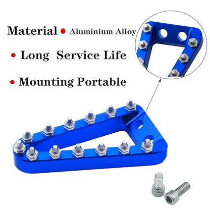 Rear Brake Pedal Step Tip Plate Compatible with SX SXF EXC EXCF XCW XCFW XC XCF Compatible with TC TE TX FE 125 150 250 350 450 2017-2022 (Blue) - color: Blue