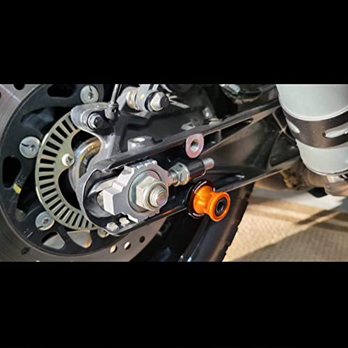 Compatible with 2025 390 ADVENTURE 2026 790 890 ADVENTURE R 890ADV 1290 Super ADV 690 SMC-R M10 CNC Motorcycle Swingarm Spools Slider Stand Screws - color: Orange