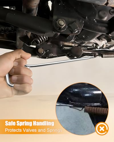 19 Inch Spring Removal Tool Set for Snowmobiles Dirt Bikes and Motorcycles, Spring Puller Push and Twist with Full Loop Handle - size: 19 Inch