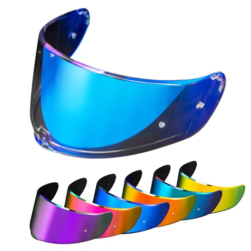 PSLER Sedici Strada 2 Visor - Sedici Strada 2 and Strada 3 Face Shield Motorcycle Helmet visor Accessories Replacement for LS2 FT2 VECTOR Sedici Strada 2 Strada 3 FF801 FF397,Transparent Blue - color: Transparent Blue
