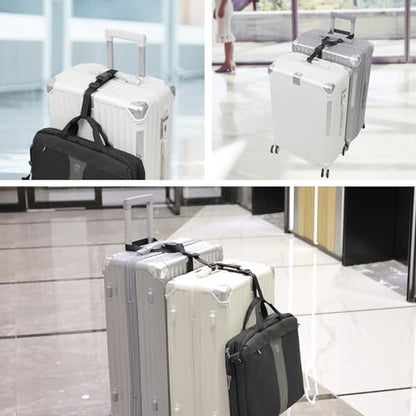 Vigorport Luggage Straps, Luggage Connector Straps for Suitcases Add A Bag and Connect Your 2 Suitcases Together Adjustable Attachment Accessories Belts (1'' Width Medium Size) - size: 1''W Medium