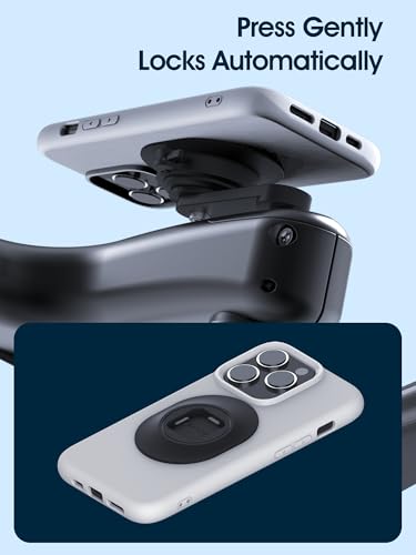 sincetop Bike Phone Mount - Series Q [ Quad ] - Bicycle Stem Cap Phone Holder,Universal Aluminum Handlebar Cell Bracket, Cycling Quick Mount for Mountain&Road&Ebike&Gravel Bike - size: SE - Standard, style: [SE] Stem Cover Mount - Series Q