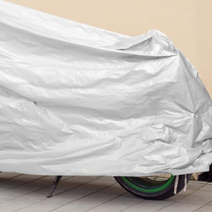 Garneck Electric Bike Cover Scooter Shelter Peva Material Waterproof Dustproof Motorcycle Protector M Size 120x210cm Outdoor Weather-Resistant Full Motorcycle Cover for All-Season Use