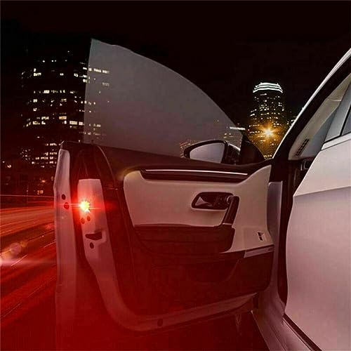 Surakey Portable LED Emergency Strobe Lights 2Pcs LED Strobe Lights Bar Roadside Wireless Battery Beacon 5Leds Mini Roof Top Warning Light with Magnetic for Trucks/Trailer/Vehicle (Yellow)