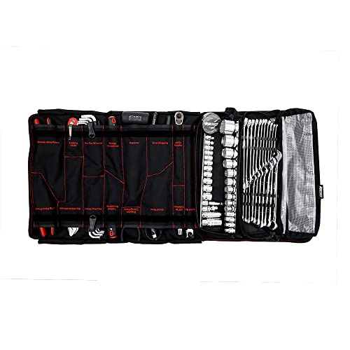 Boxo USA Combo Tool Roll 82-Piece Metric and SAE Tool Roll and Dry Bag - Compact Organizer for Tools - size: 82-Piece Metric and SAE