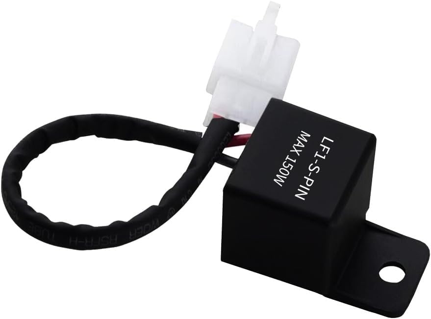 LED Flasher Relay for Motorcycle Turn Signal Lamp (Pack of 1)