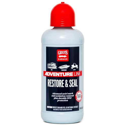 Griot's Garage Restore and Seal, Auto Detailing and Polishing for RVs, Campers, Boats, ATVs, Motorcycles, Works on Paint, Chrome, Steel and More, 10826, 16oz - size: 16 Fl Oz (Pack of 1)