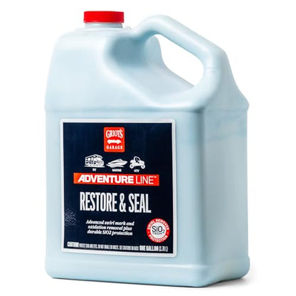 Griot's Garage Adventure Line Restore and Seal, Auto Detailing and Polishing for RVs, Campers, Boats, ATVs, Motorcycles, Works on Paint, Chrome, Steel and More, 10888, One Gallon - size: 128 Fl Oz (Pack of 1)