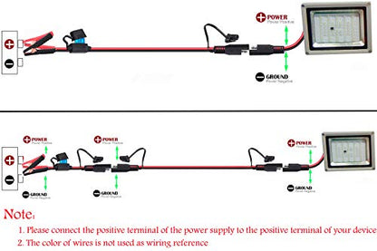 10AWG Battery Alligator Clips,SAE Quick Release Adapter to Alligator Clips with 2FT,SAE Clip Connectors Extension Charging Cable for Cars Motorcycles - size: 10AWG Alligator Clip to SAE