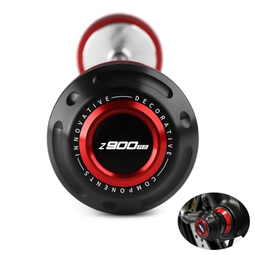 Motorcycle Front Wheel Axle Fork Slider Crash Protector Compatible With K.awasaki Z900RS 2018 2019 2020 2021 2022 2023 2024 2025 | Z900 RS RS900 ZR900 Accessories (Red) - color: red, size: Front