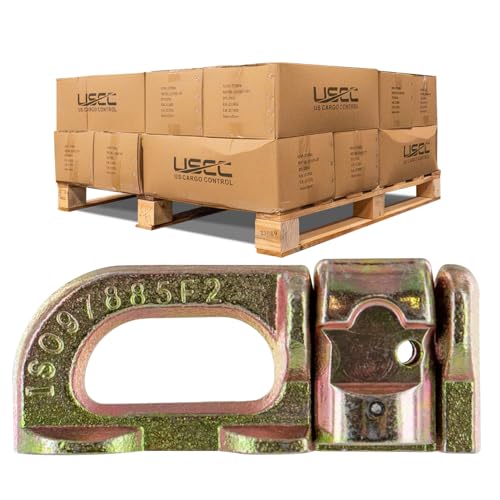 US Cargo Control L Track Double Stud Fitting (4,000 Pack) 5,000 LBS Break Strength, Use with L Track Rails in Truck Bed or Trailer to tie down ATV, Motorcycle, Automatic Locking with Spring Release - size: 4,000 units