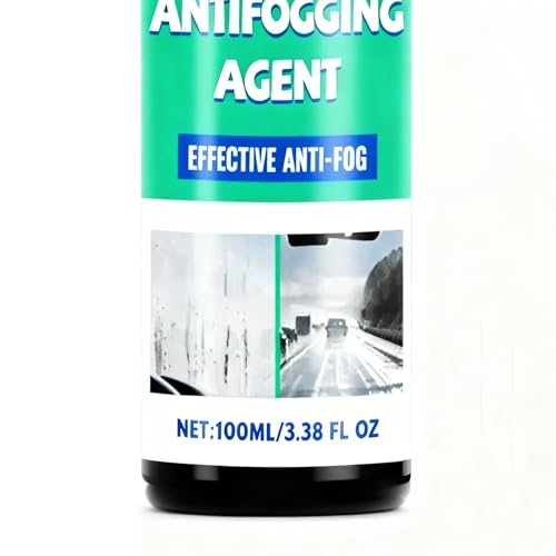 Anti Fog Spray for Helmet, Removal Formula, 100ml, Lens Cleaner Streak-Free Coating, Portable Helmet Cleaner, Outdoor Safety, for Goggles Football Sports