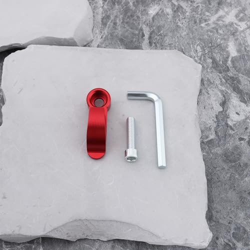 2Pcs Motorcycle Handlebar Hook CNC Aluminium Helmet Hook Suitable for Motorcycle Helmets Gloves Cups(Red) - color: Red