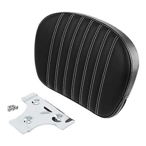 Detachable Sissy Bar Backrest Pad Fits For Harley 1997-2023 Touring Road King Electra Glide Road Glide Street Glide 2018-2023 Softail Slim FLSL Low Rider FXLR - color: Style H