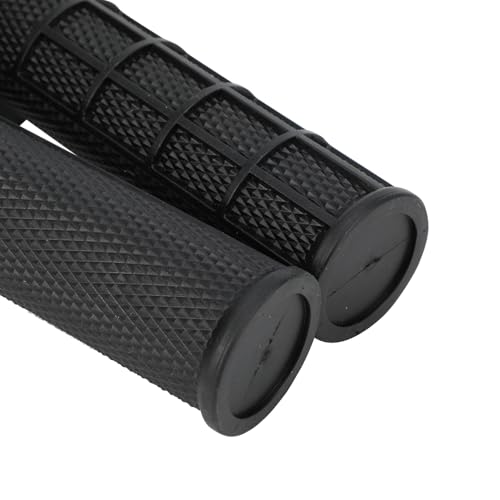 Motorcycle Lock-on Grips 7/8”Handlebar Handle Universal for KLX 140 KLX300R CRF250F CRF300L YZ250F YZ450F DRZ400 TW200 YFZ450 Dirt Pit Bike ATV Black - color: black