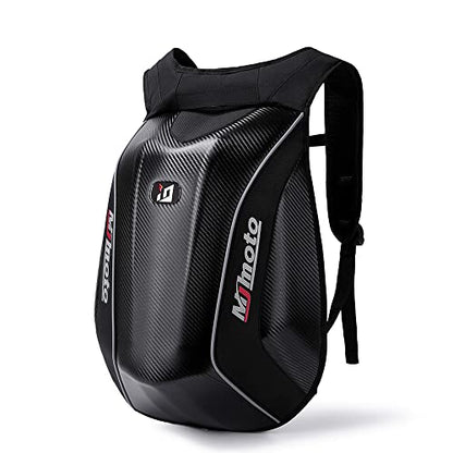 Motorcycle Backpacks for Men Helmet Bags Waterproof hard shell 30-48L Expandable Storage Travel Bag Luggage (Black) - color: Black