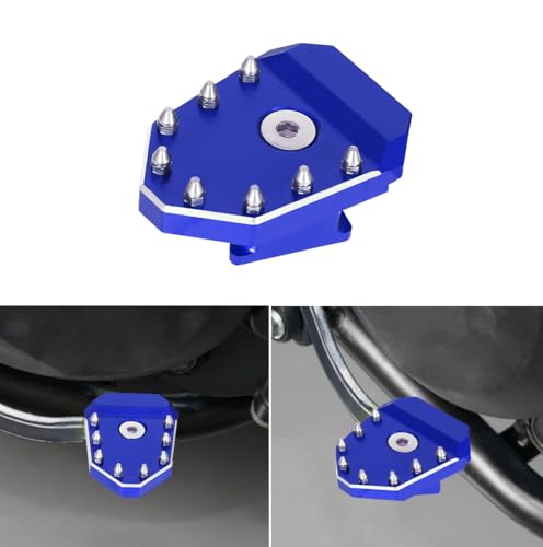 KLR650 Brake Pedal Blue Rear Foot Extension Pedals Motorcycle Rear Pedals Footbrake Lever Pedal Enlarge Extension Pad Aluminum Alloy Compatible With KLR650 2008-2025 - color: Blue