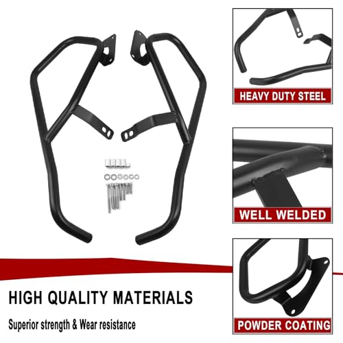 Highway Crash Bar Engine Guard Saddlebag Guard Replacement for BMW K1600GT K1600GTL K1600 GTL 2017-2026 Motorcycle Steel Frame Falling Protector Bars(Front and Rear)