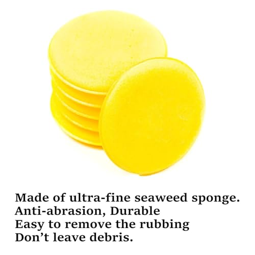 Sponge Polishing Body Car Motorcycle Applicator Wax Pads Coating Pad Smooth Car, Car Waxing Sponge - color: 4pcs
