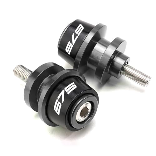 MOWOK Fit For 675SS 675SR 675NK 675 SR-R 675 SR/NK/SS/SR-R 10MM Motorcycle Accessories Rear Stand Screws M10 Swing Arm Swingarm Spools slider (Grey) - color: Grey