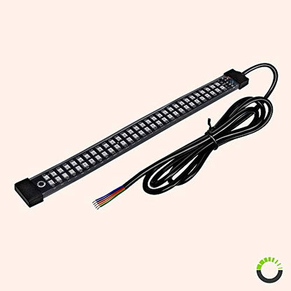 TRUE MODS 2pc 5" Red LED Motorcycle Turn Signal & Brake Tail Light Strip Kit [Waterproof] [Single Row] [50% Running] [100% Brake/Blinker] Self Adhesive Surface Mount Flexible Lamp for Dirt Bike ATV - size: 2pc 5", style: Red Tail Light