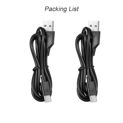 Suptig USB A to USB C Cable 2 Pack Charging Cable Compatible for Phone, Gopro Hero 13/hero12/11/10/9/8/7/6/5/hero Session gopro max Charging and Data Sync Cord(Black)