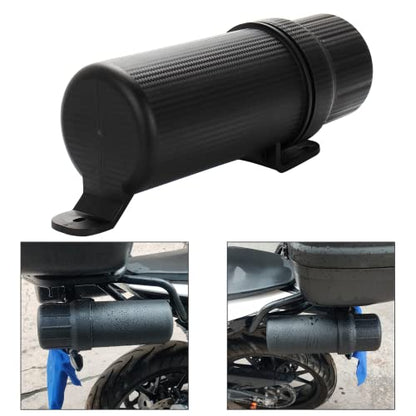 Universal Motorcycle Off-Road Tool Tube Storage Box Holder Manual Canister Waterproof Large size - size: Large: 31.5*10.8*10.8 cm (without Lock)