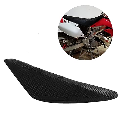 Motorcycle Seat Cover Rubber Striped Grip Gripper Soft Universal for CRF WR WRF RMZ YZF SXF EXC EXC XC SXCR KLX Dirt Pit Bike Pro Motocross Off Road (Black) - color: Black