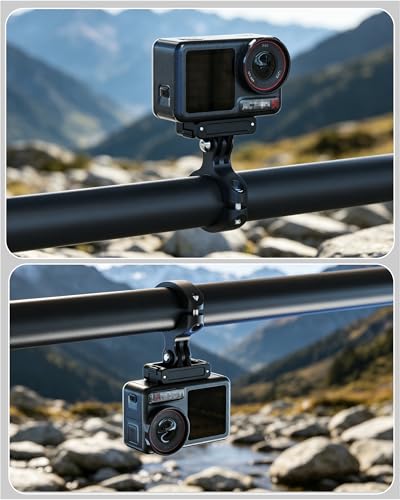 KING KONG Bike Light Mount, Aluminum Alloy Handlebar Clamp Bracket, Support Front/Under/External Mounting for Bicycle Headlight, Action Camera, Bike Handlebar 1''-1.3''/ 25.4-33mm