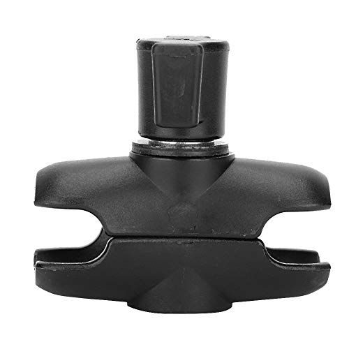Motorcycle Phone Mount, Stem Yoke Navigation Bracket Holder for Mobile Phones, 16mm-19mm Hole Fitment with Adjustable, Secure Elastic Straps for Riding