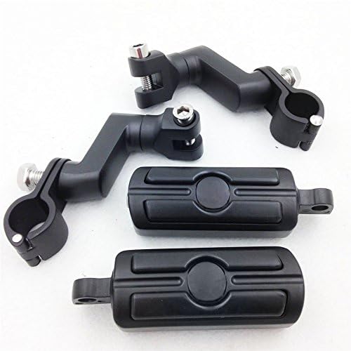 XKMT-Front Rider 1.5" 1 1/2" Highway Radical Skull Foot Peg Clamps Compatible With TRIUMPH ROCKET 3 2300cc Motorcycle [B012FGV8UC]
