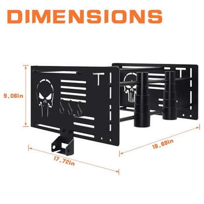 Tour Pack Trunk Wall Mount Storage Luggage Rack for Harly Davidson Road Glide/Road King/Street Glide/Electra Glide, Replace# 93100005 (Multifunctional) - style: Multifunctional
