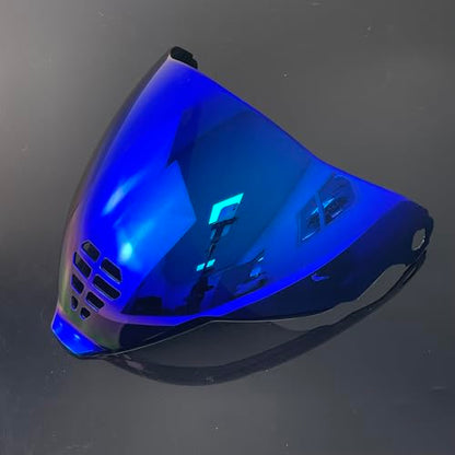 Airflite Shield Uv-protected For ICON IC-06 Airflite Face Shield Replacement Helmet Visor (Revo Deep Blue-day use only) - color: Revo Deep Blue-day Use Only