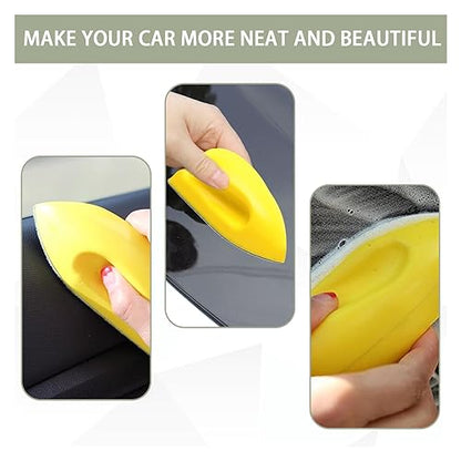 Ziciner 2PCS Nanometer Scratch-Free Car Interior Cleaning Brushes, Leather Car Seat Brusher with Easy Handle, for Vehicle Dashboand, Furniture Couch Boots Sofa, Leather Fabric